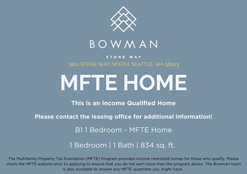 Floor plan for 1 bed, 1 bath